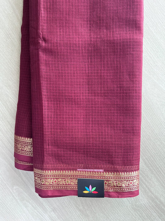 Simple Woven Border Kota Saree - 35685