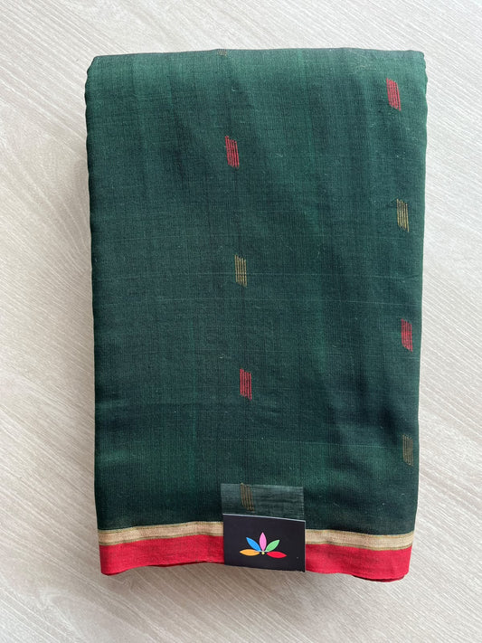 Handwoven Bengal Soft Cotton Jamdani Saree - 35767