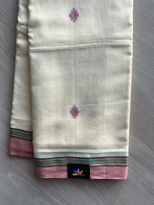 Bengal Soft Cotton Jamdani Saree - 35786