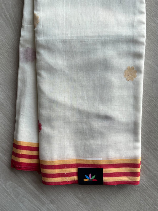 Bengal Soft Cotton Jamdani Saree - 35788