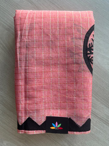 Appliqué work Bengal Cotton Saree (Without Blouse) - 36278