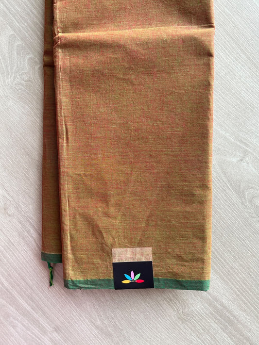 Camel Brown Bengal Soft Cotton Saree (Without Blouse) - 36445