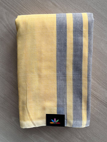 Striped Soft Cotton Saree - 36679