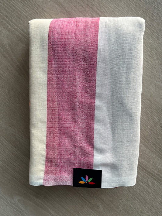 Striped Soft Cotton Saree - 36680