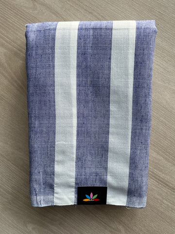 Striped Soft Cotton Saree - 36681