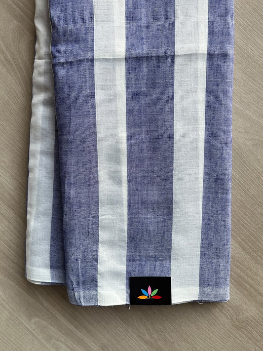 Striped Soft Cotton Saree - 36681