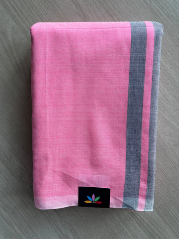 Striped Soft Cotton Saree - 36683