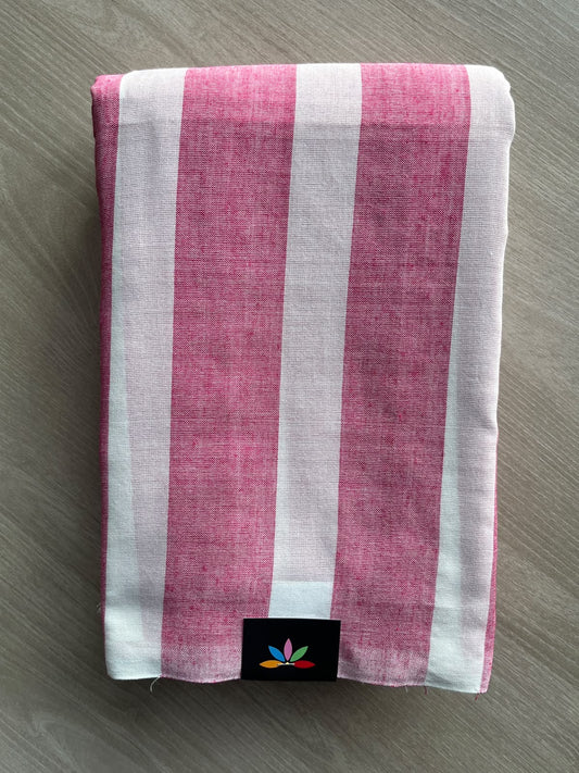 Striped Soft Cotton Saree - 36686
