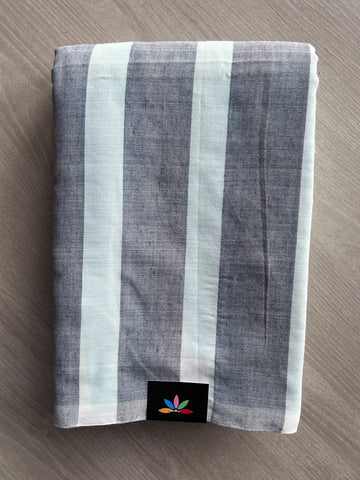 Striped Soft Cotton Saree - 36687