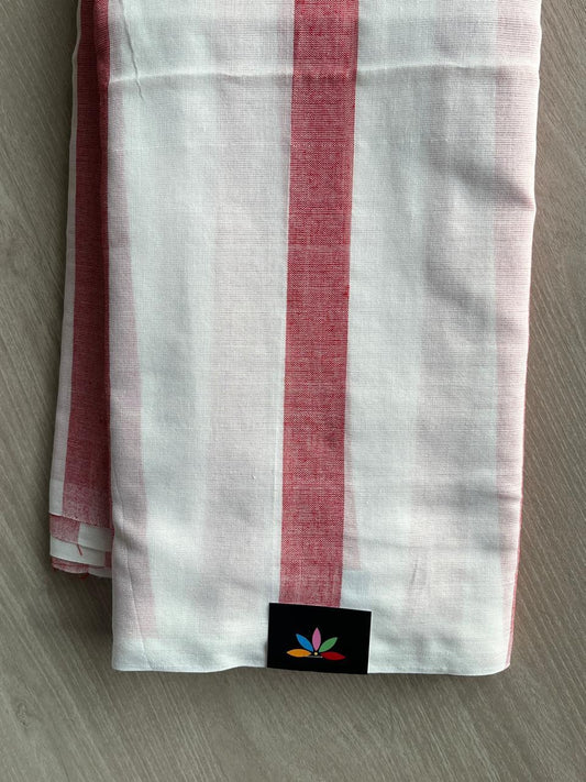 Striped Soft Cotton Saree - 36689