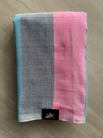 Striped Soft Cotton Saree - 36691