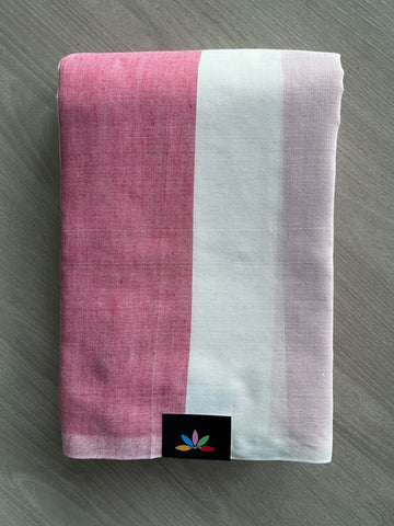 Striped Soft Cotton Saree - 36692