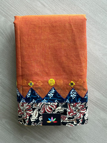 Appliqué work Bengal Cotton Saree (Without blouse) - 36762