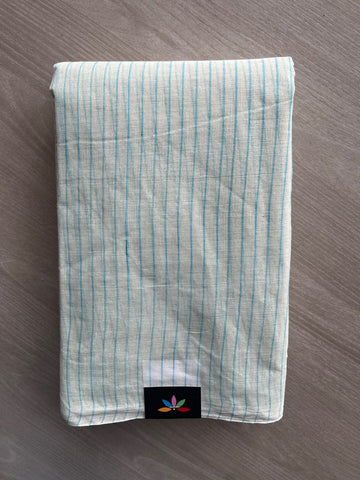 Simple Striped Cotton Saree (Without blouse) -36786