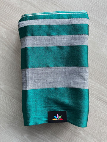 Striped Soft Cotton Saree (Without blouse) - 36840