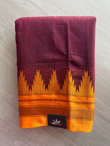 Traditional Ilkal Border Viscose Cotton Saree - 36879