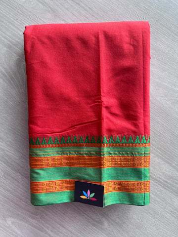 Traditional Ilkal Border Viscose Cotton Saree - 36883