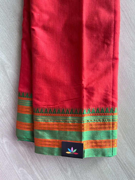 Traditional Ilkal Border Viscose Cotton Saree - 36883