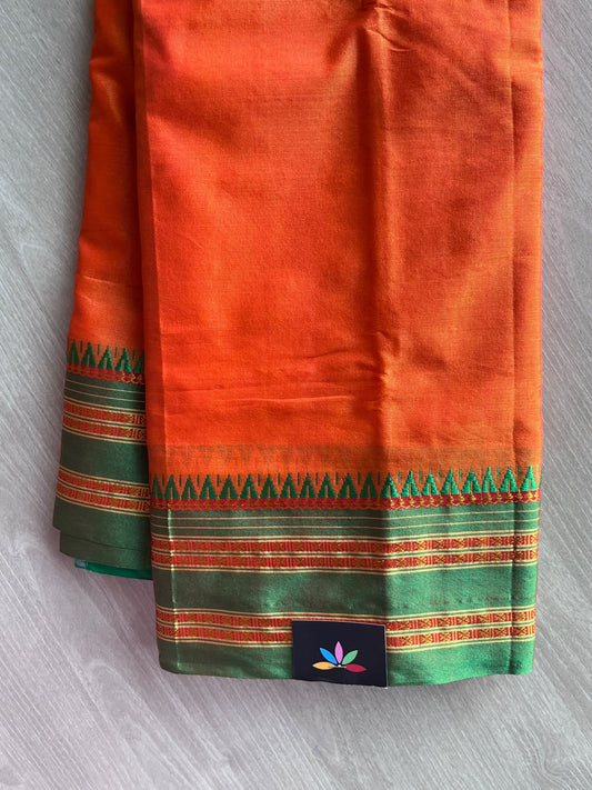 Traditional Ilkal Border Viscose Cotton Saree - 36885