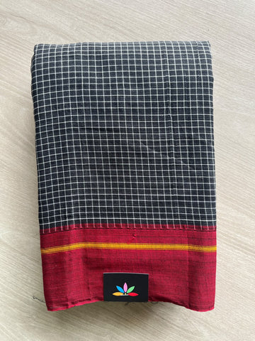 Patteda Anchu Handloom Cotton Saree - 36897