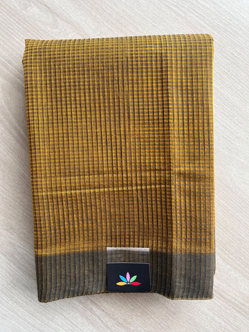 Missing Checks Mangalagiri Cotton Saree - 36961