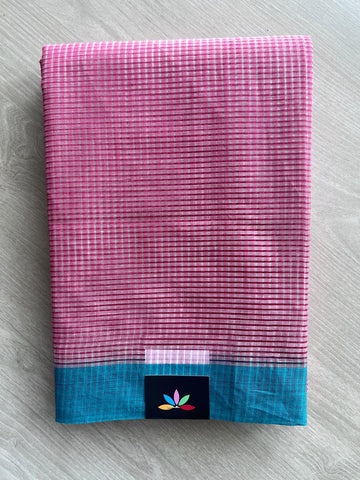Missing Checks Mangalagiri Cotton Saree - 36963