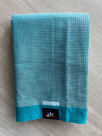 Missing Checks Mangalagiri Cotton Saree - 36965