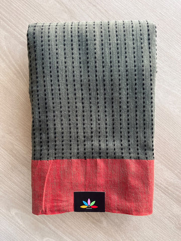 Handloom Bengal Soft Cotton Saree - 36968