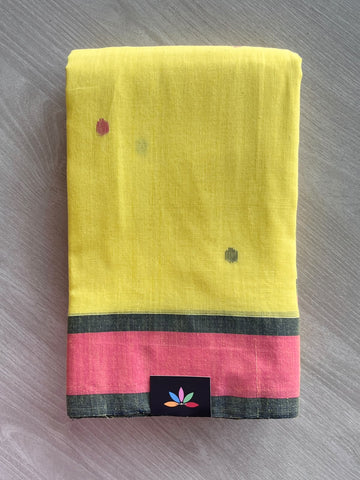 Handloom Bengal Soft Cotton Jamdani Saree - 37089