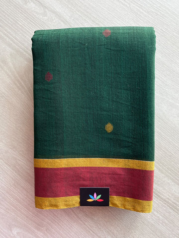 Handloom Bengal Soft Cotton Jamdani Saree - 37091