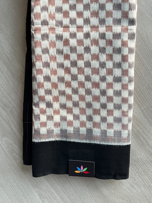Multi-color Handloom Orissa Ikkat Cotton Saree - 37154