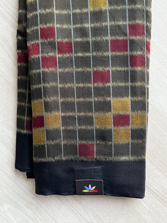 Multi-Color Handloom Orissa Ikkat Cotton Saree - 37157