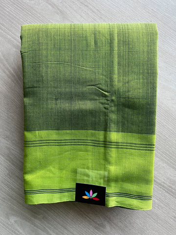 Plain Border Mangalagiri Handloom Cotton Saree - 37194