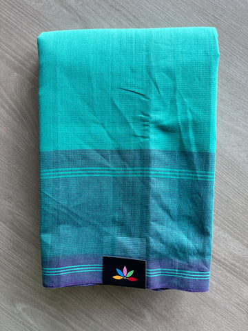 Plain Border Mangalagiri Handloom Cotton Saree - 37197