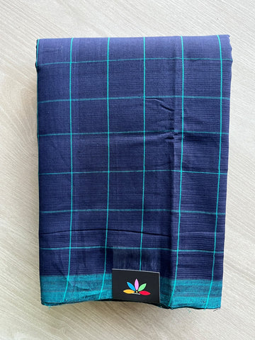 Checked Mangalagiri Handloom Cotton Saree - 37200