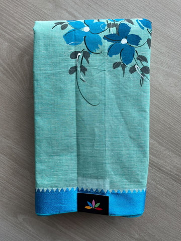 Hand Painted Bengal Cotton Saree - 37229