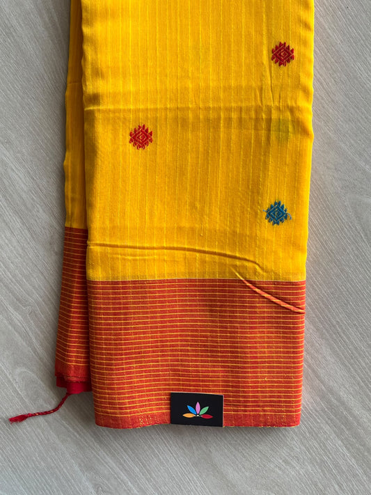 Handloom Bengal Soft Cotton Saree - 37233