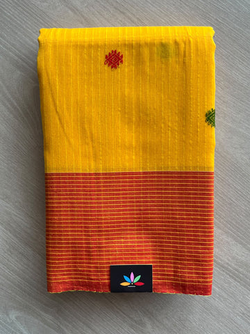 Handloom Bengal Soft Cotton Saree - 37234