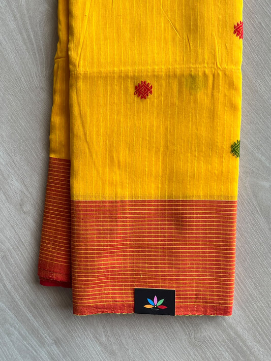 Handloom Bengal Soft Cotton Saree - 37234