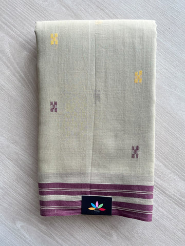 Bengal Soft Cotton Jamdani Saree (Without Blouse)- 37235