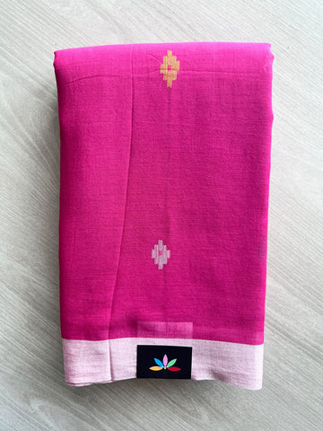 Bengal Soft Cotton Jamdani Saree (Without Blouse)- 37236