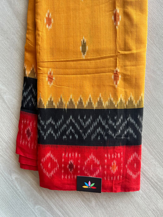 Handwoven Pochampally Ikkat Cotton Saree - 37246