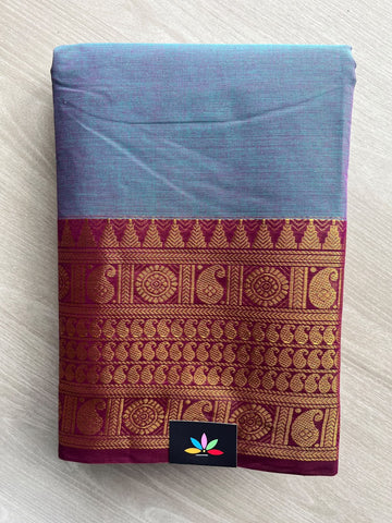 Zari Border Chettinad Cotton Saree - 37362