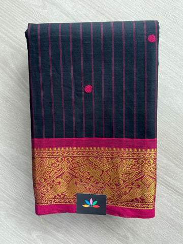 Butta Chettinad Cotton Saree - 37470