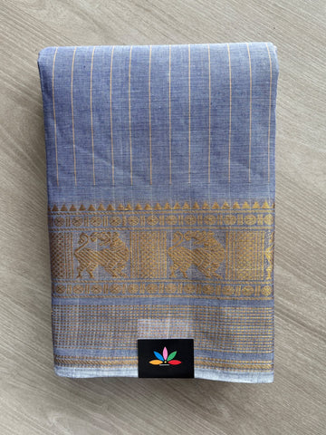 Zari Border Chettinad Cotton Saree - 37482