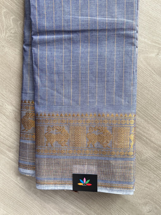 Zari Border Chettinad Cotton Saree - 37482