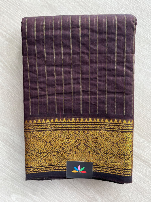 Zari Border Chettinad Cotton Saree - 37483
