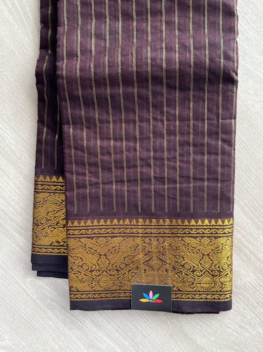 Zari Border Chettinad Cotton Saree - 37483
