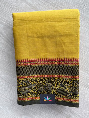 Woven Border Chettinad Cotton Saree - 37492