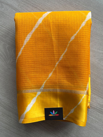 Printed Mixed Silky Kota Saree with Satin Border - 37584